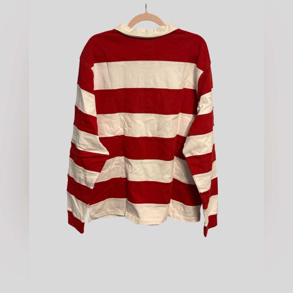 Round Two “R2 Research” Red & White Striped Rugby Shirt – XL - Picture 2 of 5